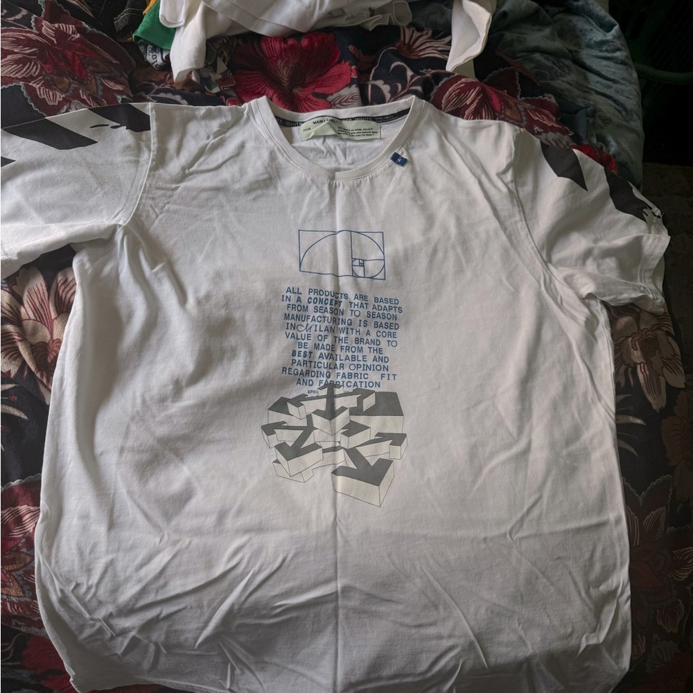 Off white t shirt from the 2020 spring collection